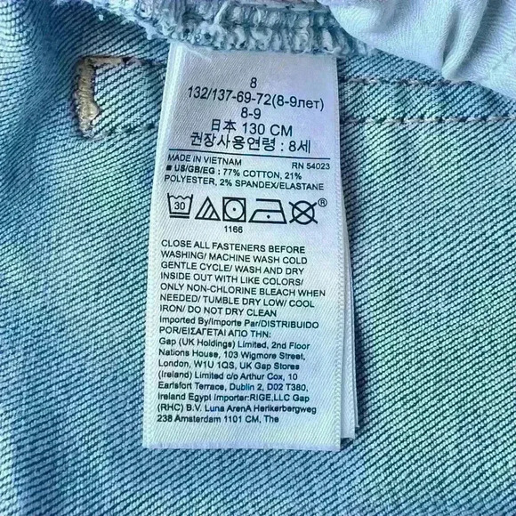 GAP Teen Girls Sky High Rise Ankle Jeans with Exposed Fly Size 8 - Picture 10 of 10